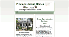 Desktop Screenshot of pinelandsgrouphome.com