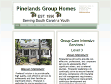 Tablet Screenshot of pinelandsgrouphome.com